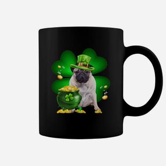 Pug Shamrock St Patricks Day Irish Great Dog Lovers Coffee Mug - Seseable