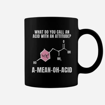 Pun Amino Acid Attitude Funny Biology Pun Coffee Mug - Seseable