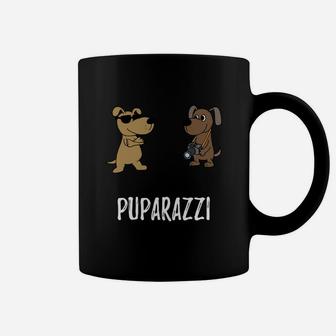 Puparazzi Funny Dog Paparazzi Photographer Pun Coffee Mug - Seseable