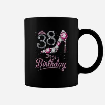 Queen 38 Years Old Its My Birthday Vintage Retro Coffee Mug - Seseable