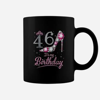 Queen 46 Years Old It Is My Birthday Vintage Retro Girl Coffee Mug - Seseable