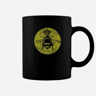 Queen Bee Cute Beekeeper Vintage Chic Gift Coffee Mug - Seseable
