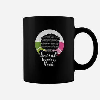 Queen Social Workers Rock Magic Diva Gift Coffee Mug - Seseable