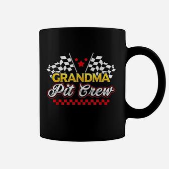 Race Car Birthday Party Racing Family Grandma Pit Crew Coffee Mug - Seseable