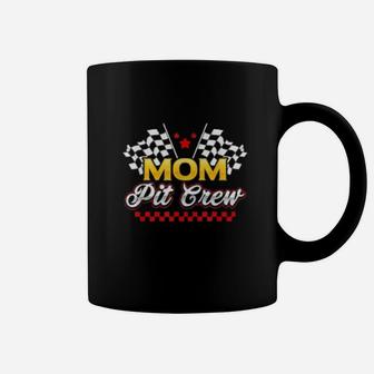 Race Car Birthday Party Racing Family Mom Pit Crew Coffee Mug - Seseable