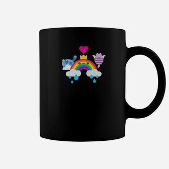 Rainbow Cat Mom And Daughter Matching Mommy Me Coffee Mug - Seseable