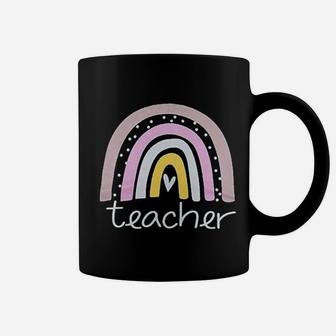 Rainbow Teacher Teacher Love Heart Cute Coffee Mug - Seseable