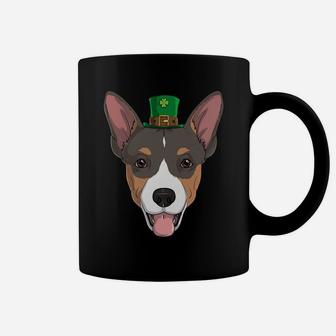 Rat Terrier Dog St Patricks Day Leprechaun Puppy Coffee Mug - Seseable