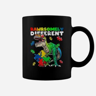 Rawrsomely Different Dinosaur Autism Awareness Coffee Mug - Seseable