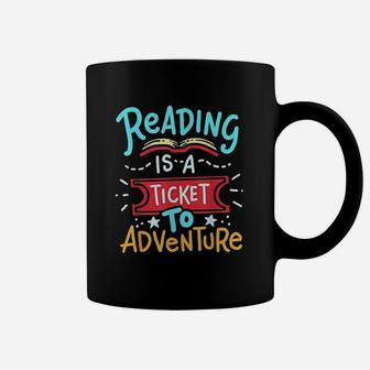 Reading Adventure Library Student Teacher Book Coffee Mug - Seseable