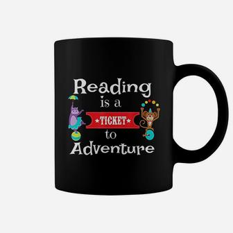Reading For Kids And Teachers Circus Animal Reading Coffee Mug | Seseable UK