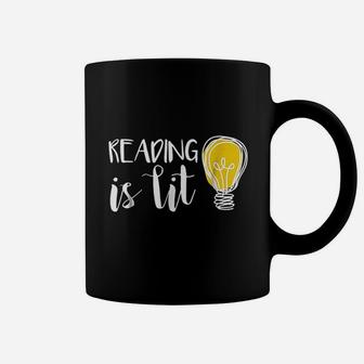 Reading Is Lit English Teacher For Bookworms Coffee Mug - Seseable