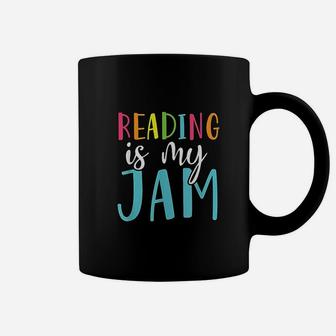 Reading Is My Jam Funny Back To School Teacher Coffee Mug - Seseable