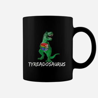 Reading Teacher Read Books Dinosaur Tyreadasaurus Coffee Mug - Seseable
