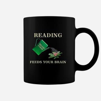 Reading Teacher Read Books Feeds Your Brain Coffee Mug - Seseable