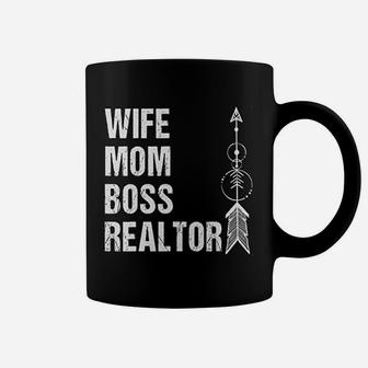 Realtor Mom Wife Mom Boss Realtor Funny Coffee Mug - Seseable