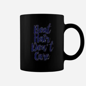 Red Bird Boat Hair Do Not Care Funny Boating Coffee Mug - Seseable