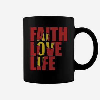 Red Cross Design Jesus Cool Faith Love Life Faith Coffee Mug - Seseable