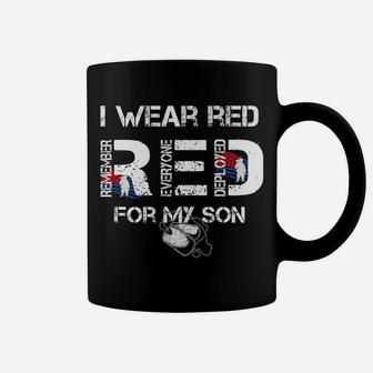 Red Friday Military Mom Womens I Wear Red For My Son Coffee Mug - Seseable