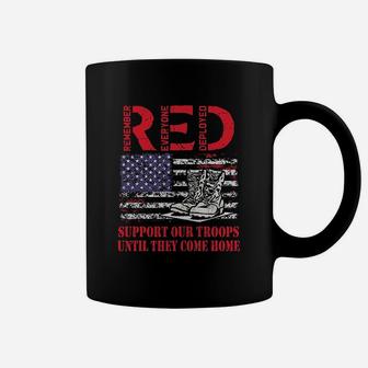Red Friday Military Support Our Troops Us Flag Army Navy Coffee Mug - Seseable