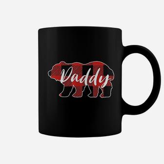 Red Plaid Daddy Bear Fathers Day Gifts Coffee Mug - Seseable