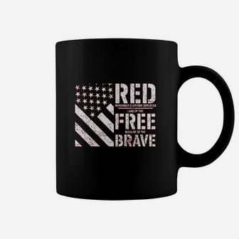Red Remember Everyone Deployed Land Of The Free Because Of The Brave Coffee Mug - Seseable