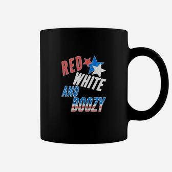 Red White And Boozy 4th Of July Coffee Mug - Seseable