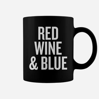 Red Wine Blue Funny Halloween Christmas Humor Cool Coffee Mug - Seseable
