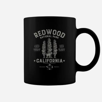 Redwood National Park T Shirt Vintage California Bear Gifts Coffee Mug - Seseable
