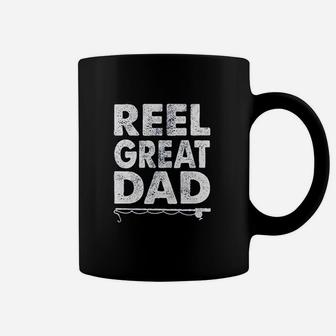 Reel Great Dad Funny Fathers Day Fishing Gift For Fisherman Coffee Mug - Seseable