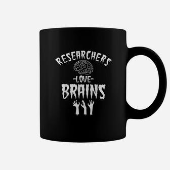 Researcher Halloween Love Brains Science Coffee Mug - Seseable