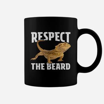 Respect The Beard Bearded Dragon Dad Mom Coffee Mug - Seseable