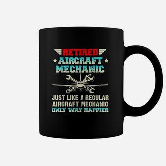 Retired Aircraft Mechanic Regular Aircraft Mechanic Gifts Coffee Mug - Seseable