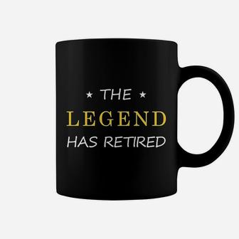 Retired Retirement Party Supplies Dads Boss The Legend Has Retired Coffee Mug - Seseable