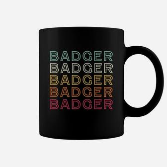 Retro Badger Vintage Badger Coffee Mug - Seseable