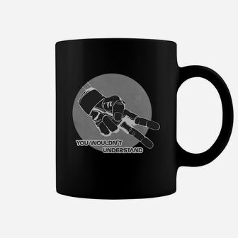 Retro Graphic V Sign Hand You Would Not Understand Coffee Mug - Seseable