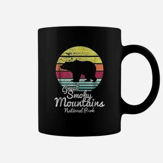 Retro Great Smoky Mountains National Park Tn Bear Coffee Mug - Seseable