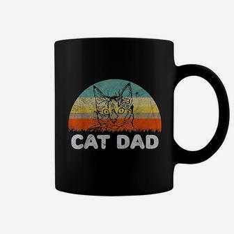 Retro Style Cat Dad Coffee Mug - Seseable