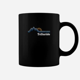 Retro Telluride Colorado T Shirt Vintage Sunrise Mountains T Coffee Mug - Seseable