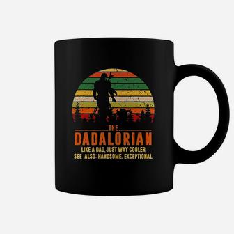 Retro The Dadalorian Definition Like A Dad Just Way Cooler Coffee Mug - Seseable