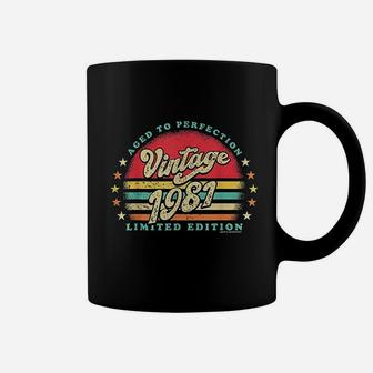 Retro Vintage 41st Birthday 1981 Aged To Perfection Coffee Mug - Seseable