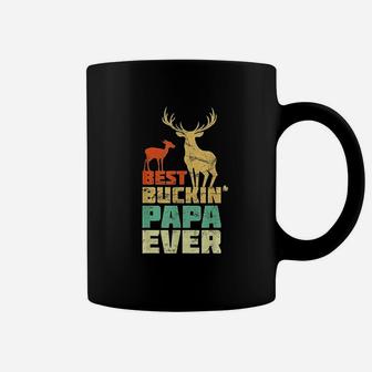 Retro Vintage Best Bucking Papa Ever Coffee Mug - Seseable