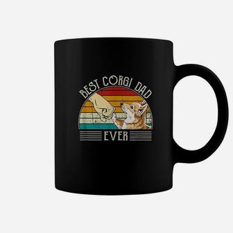 Retro Vintage Best Corgi Dad Ever Coffee Mug - Seseable