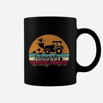 Retro Vintage Farm Girl Coffee Mug - Seseable