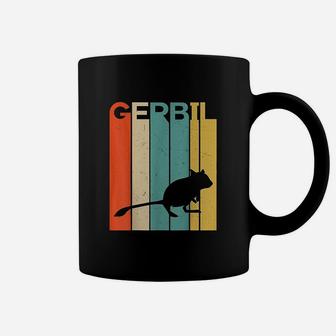 Retro Vintage Gerbil Silhouette Gerbil Lover Gerbil Owner Coffee Mug - Seseable
