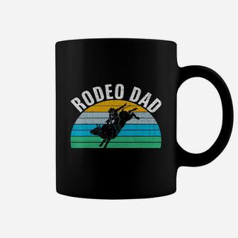 Retro Vintage Rodeo Dad Funny Bull Rider Father's Day Gift T-shirt Coffee Mug - Seseable