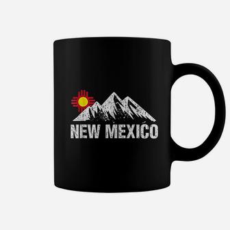 Retro Vintage Sunset Mountain New Mexico Coffee Mug - Seseable