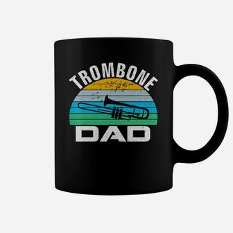 Retro Vintage Trombone Dad Funny Music Father's Day Gift T-shirt Coffee Mug - Seseable
