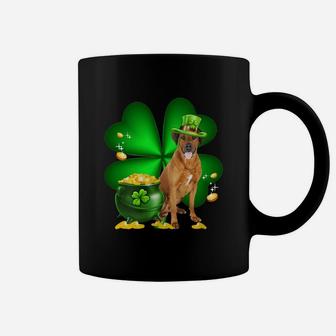 Rhodesian Ridgeback Shamrock St Patricks Day Irish Great Dog Lovers Coffee Mug - Seseable