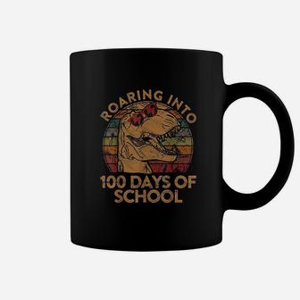 Roaring Into 100 Days Of School Gift Happy 100th Day Student Coffee Mug - Seseable